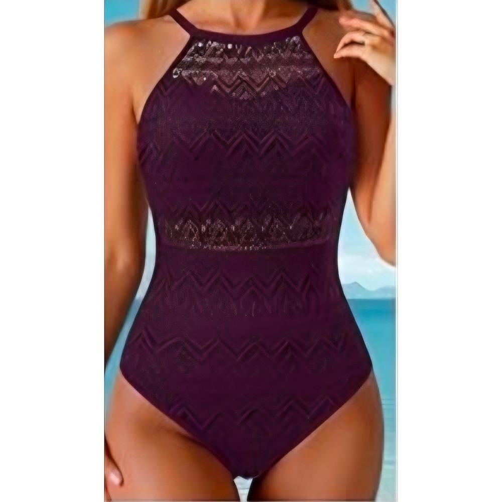 Women's Swimsuit‎ Solid Mesh size S
